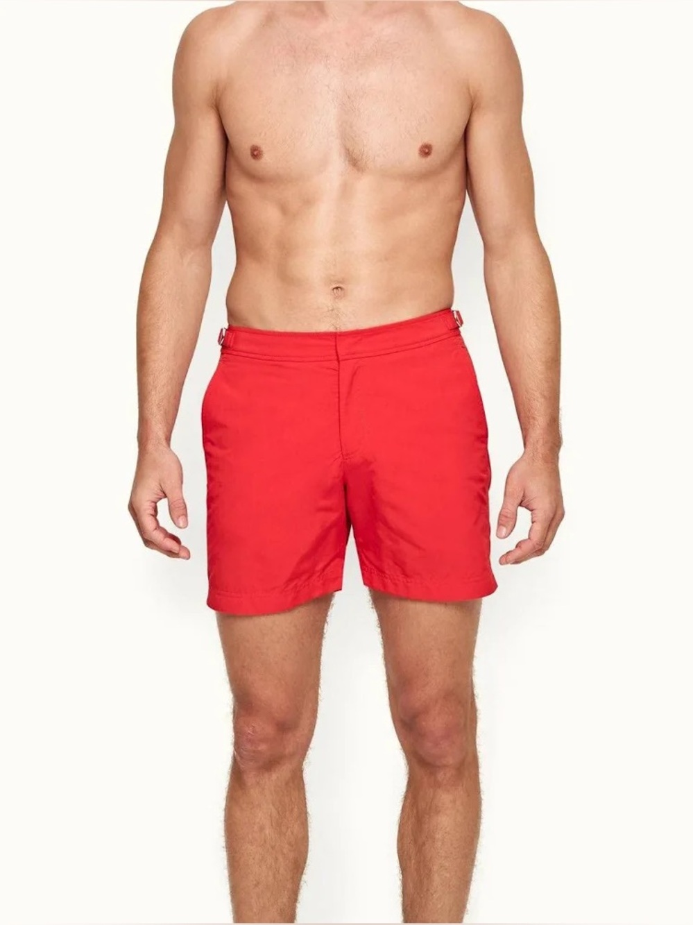 Orlebar Brown Bulldog Swim Shorts Red Size 30 Mid-Length Tailored Trunks